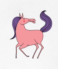 190x228 Happy Pink Horse Riding Daughter Girl Woman Women's Polo Shirt