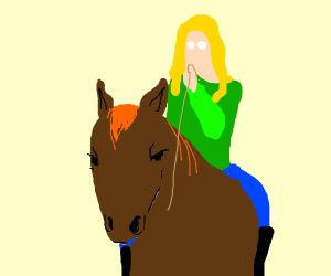 300x250 Trump Shirtless While Riding Horse