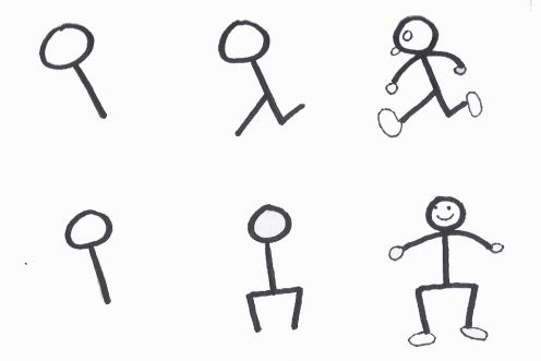 496x331 Girl Stick Figure Running