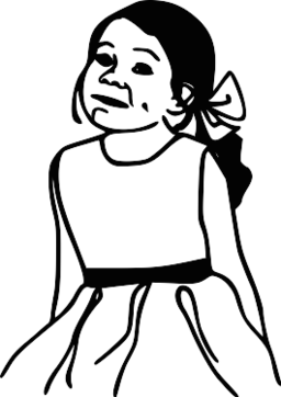 256x362 Girl Sad Drawing Image