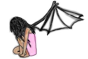 300x200 How To Draw Little Sad Girl