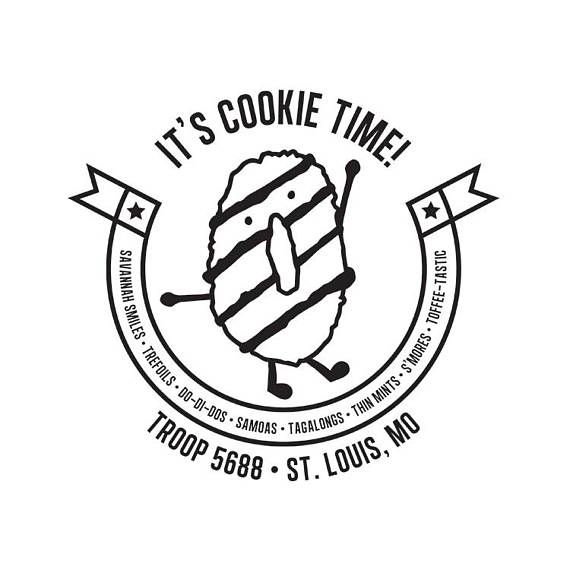 570x570 Girl Scout It's Cookie Time Shirt Design Custom Girl Scouts