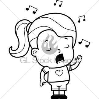 325x325 Girl Singing Gl Stock Images