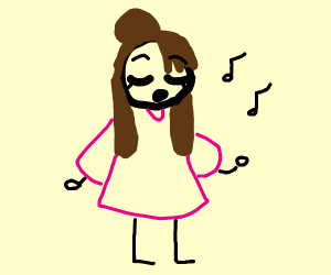 300x250 Singer Eating A Card