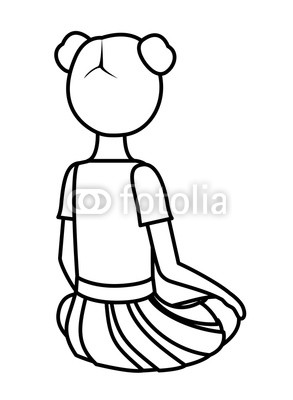 293x400 Teenager Girl Sitting On His Back Avatar Character Buy Photos