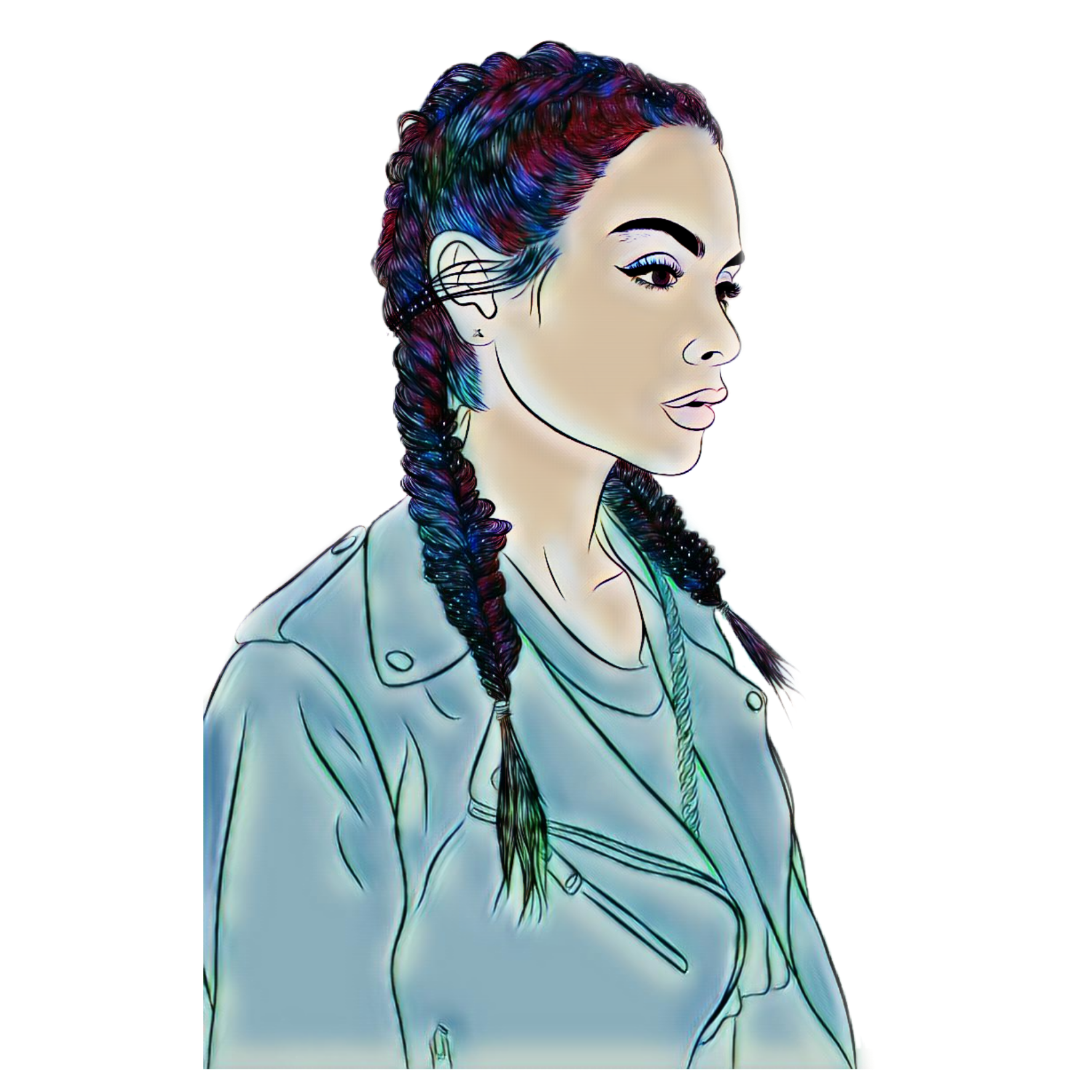 1773x1773 Woman Sketch Drawing Female Chica Girl Person