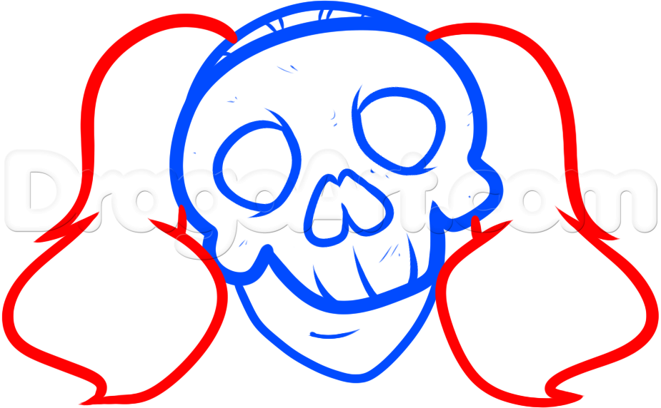 925x572 Draw An Anime Skull Girl, Step