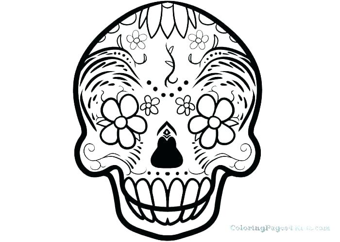 700x500 Sugar Skull Printable Coloring Pages Sugar Skull Printable