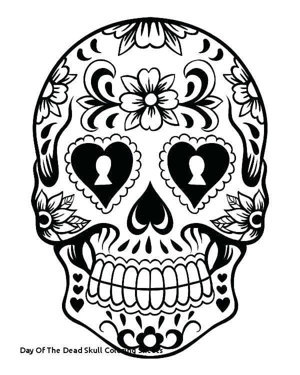600x750 Day Of The Dead Coloring Pages
