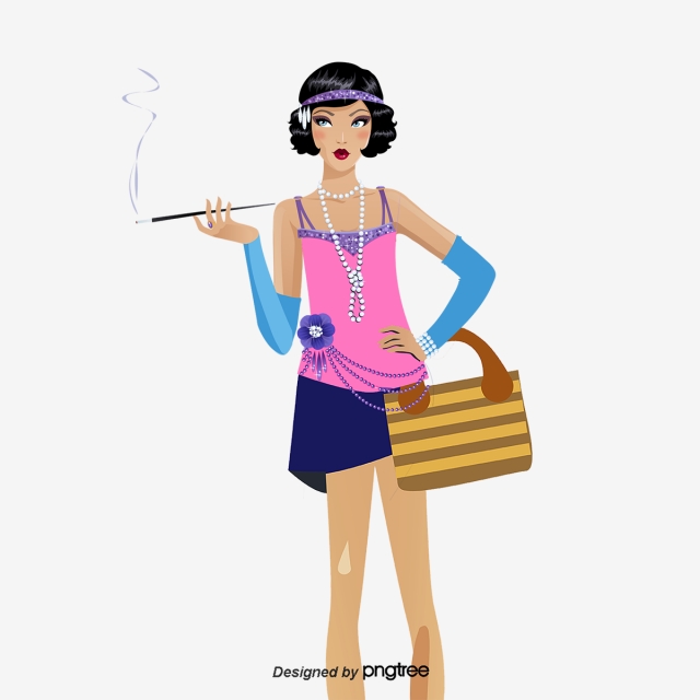 Girl Smoking Drawing | Free download on ClipArtMag