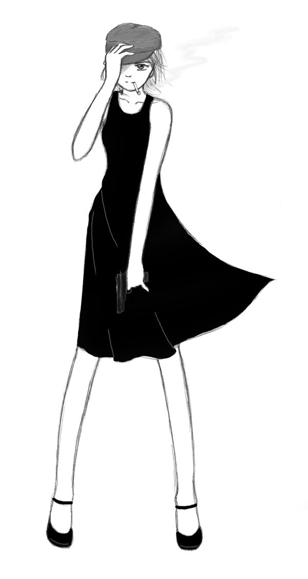 600x1128 Cigarette Smoking Girl