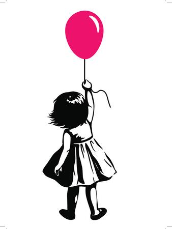 338x450 Vector Hand Drawn Black And White Silhouette Illustration