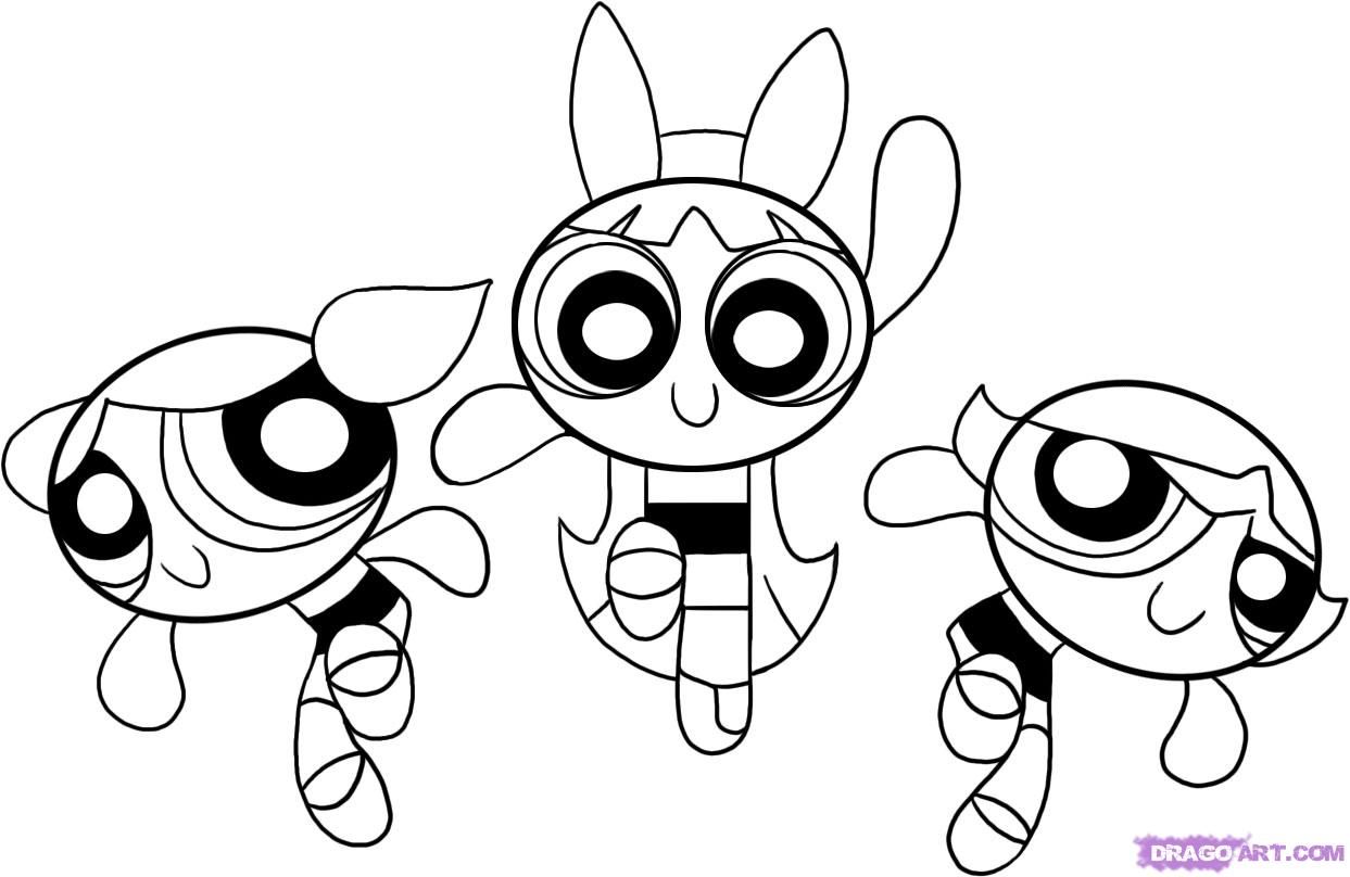 1243x808 How To Draw The Powerpuff Girls, Step