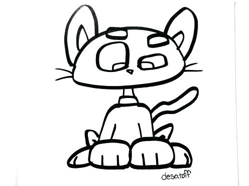 496x372 Easy Drawing Of A Cat How To Draw A Cat Easy Easy Drawing Cat Girl