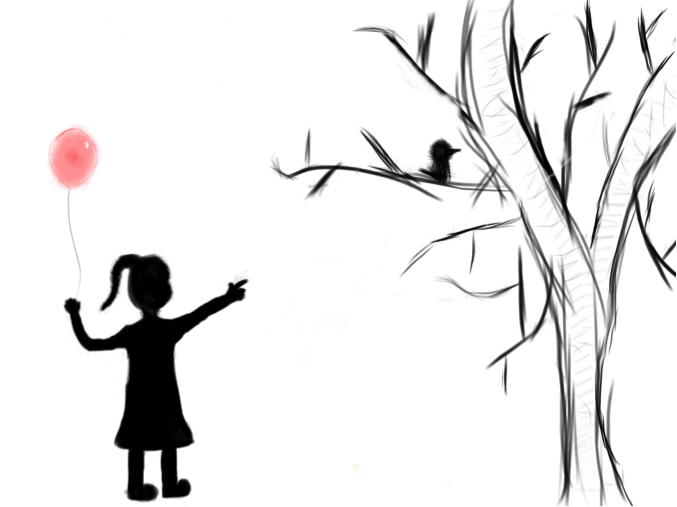 677x507 Wander' Drawing