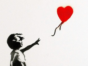 311x233 Banksy 'girl And Balloon' Canvas Smashes Auction Estimate London