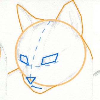 336x336 Cute Cat Drawing Step