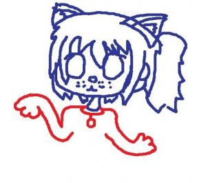 302x266 Drawing Printout How To Draw A Chibi Cat Girl Easy