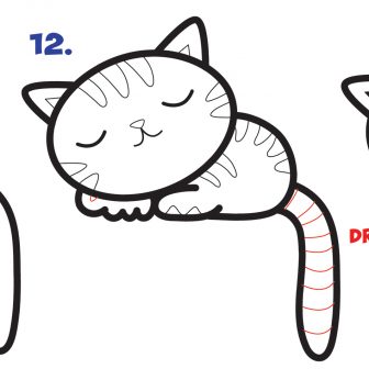 336x336 How To Draw A Kawaii Bear Girl Easy Cat So Cute Pusheen Ice Cream