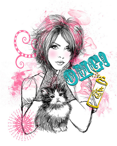 402x500 Image About Girl In Draw