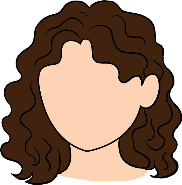 631x642 How To Draw Curly Hair