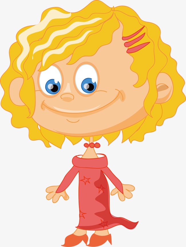 650x861 vector little girl with curly hair, girl vector, hair vector