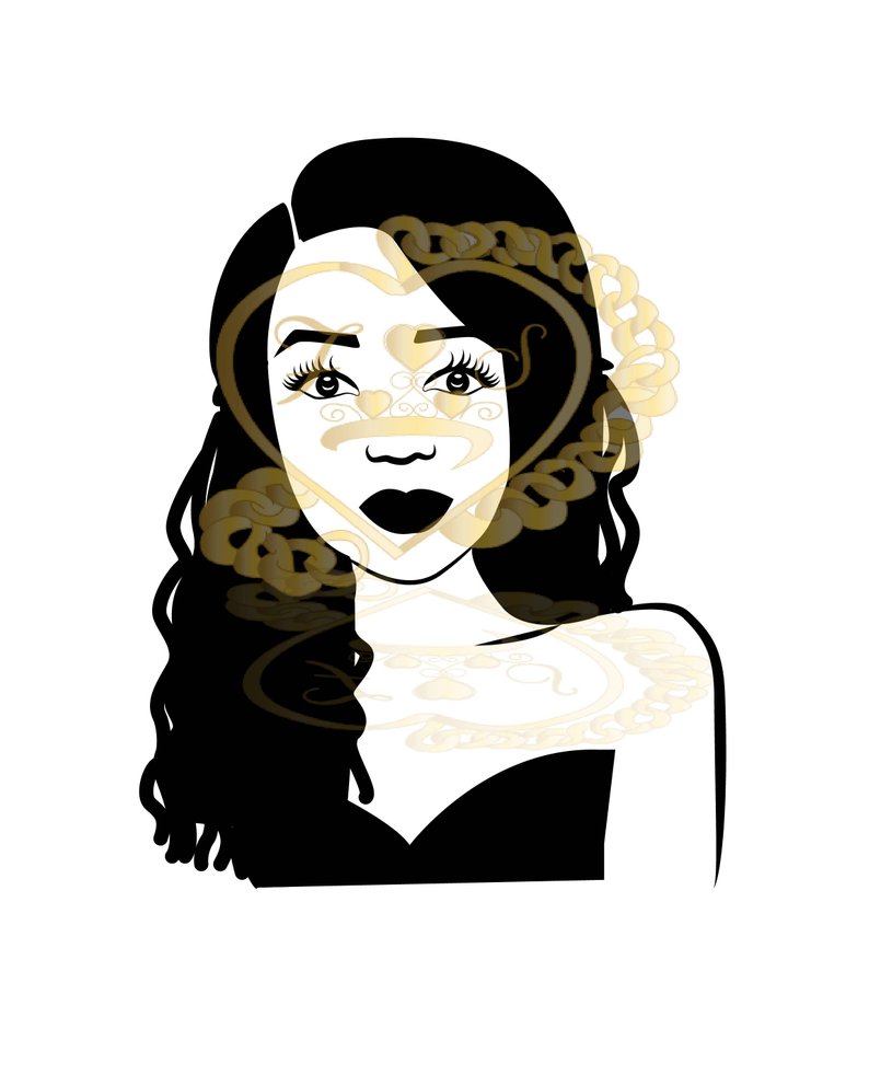 794x993 African American Girl With Curly Hair Black Girl Afro Etsy