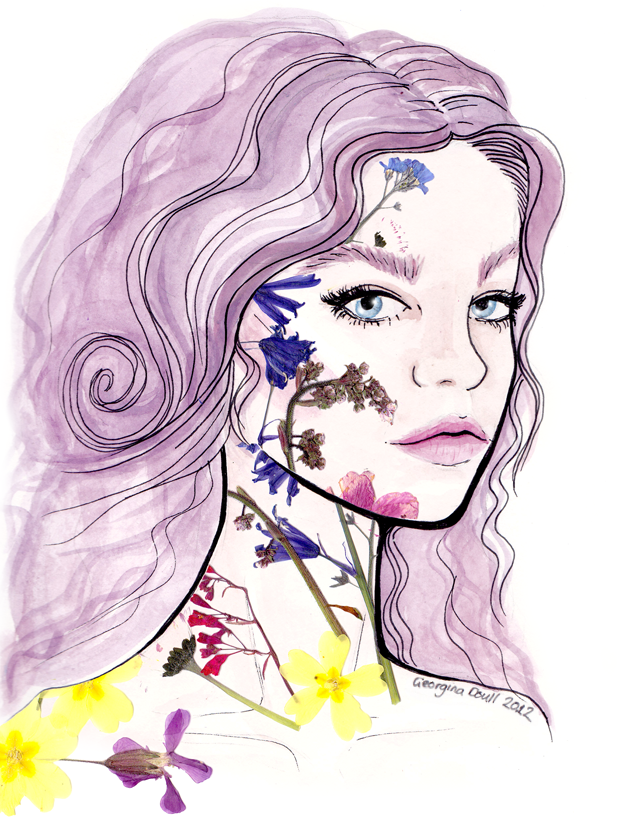 620x822 Cupcake's Clothes Flower Tattooed Girls