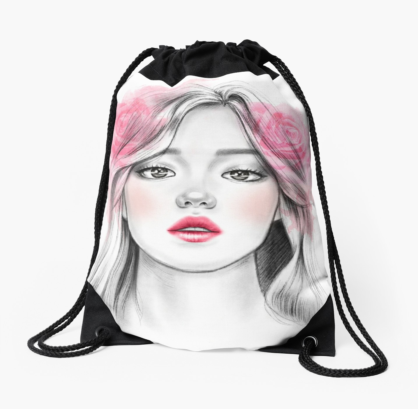 1435x1404 Flower Girl Drawstring Bags