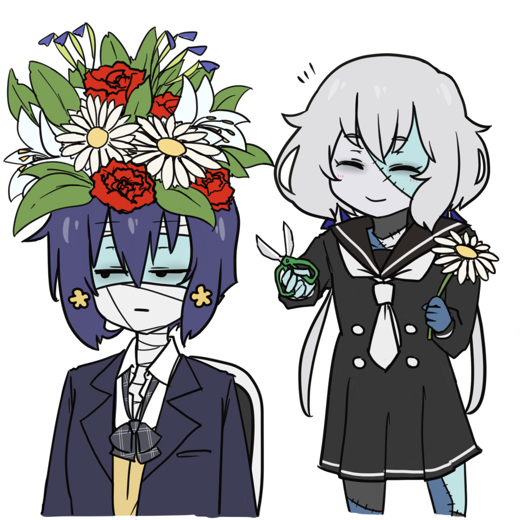 1024x1024 Flowers In Her Hair Zombielandsaga