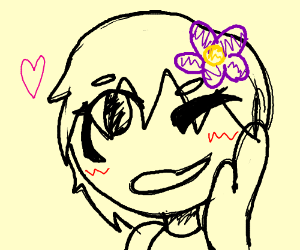 300x250 Girl With Flower In Her Hair