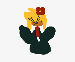300x250 Shy Girl With Flowers In Her Hair