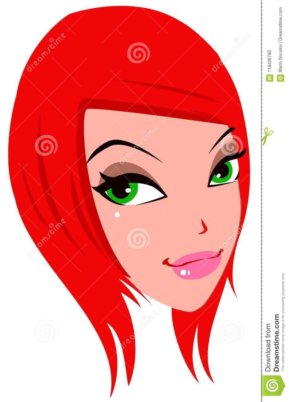 936x1300 Dreamstime Red Hair Cartoon, Girls