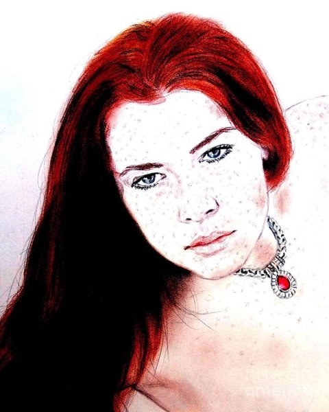 480x600 red hair and freckles art fine art america