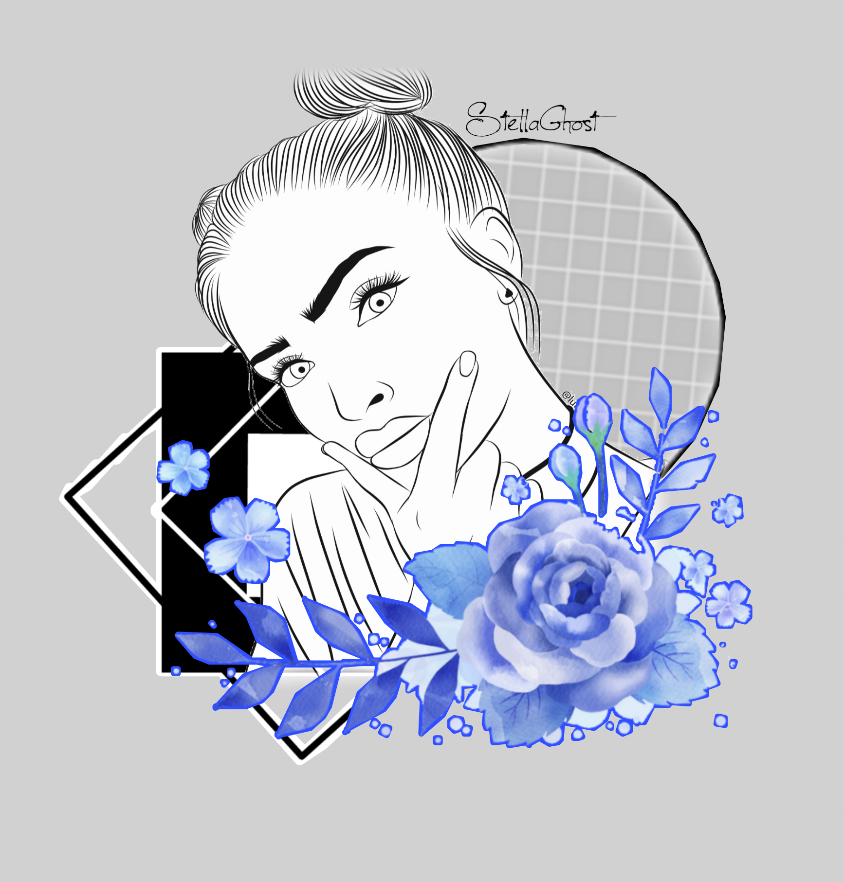 1734x1813 Freetoedit Freetoedit Blackandwhite Girl Drawing Draw