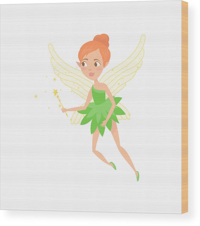 655x740 Cartoon Illustration Of Fairy Girl With Magic Wand In Hand Cute