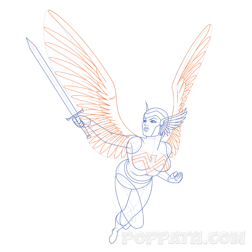 1000x1000 Collection Of Free Wings Drawing Superhero Download On Ui Ex