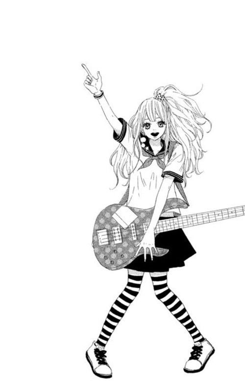 500x799 Drawing Music Anime Girl For Free Download