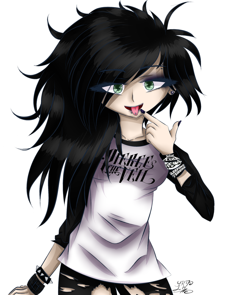 807x990 Random Drawing Emo Girl