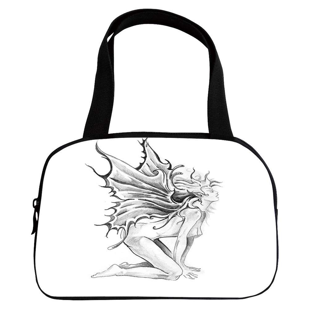 1001x1001 Multiple Picture Printing Small Handbag Pink, Tattoo