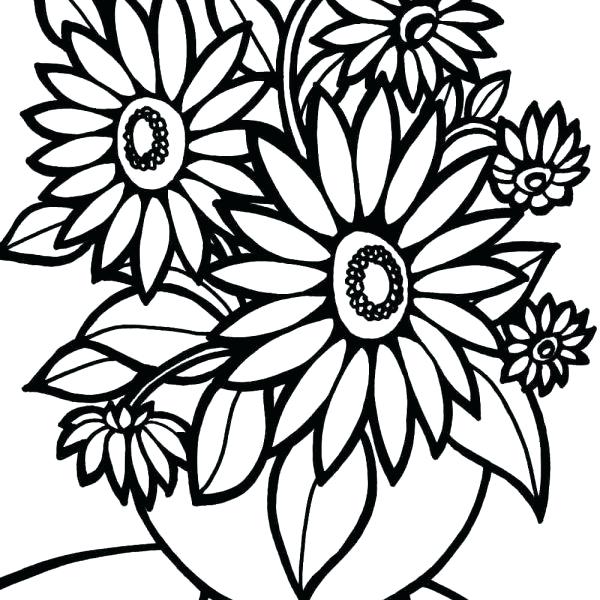 600x600 Free Coloring Pages For Girls Flowers Free Coloring Pages