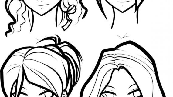 570x320 How To Draw A Girl Face Easy For Kids