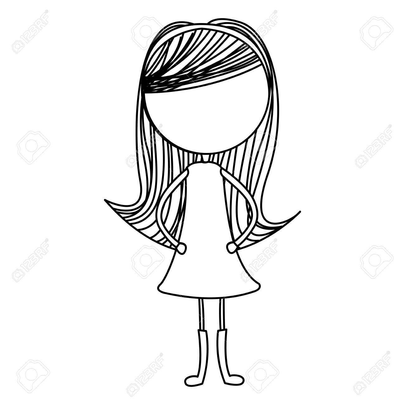 1300x1300 Cute Girl Drawing