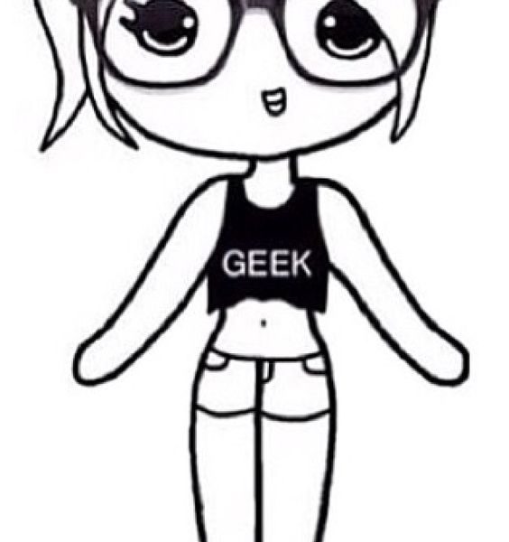 564x600 Cute Girl Drawings