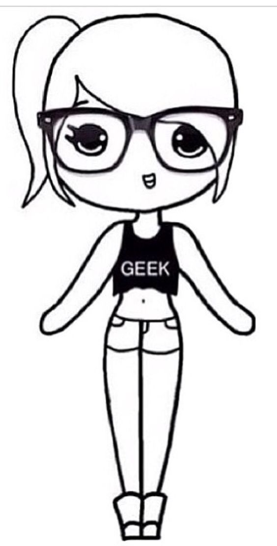 564x1113 Hello Fellow Geek Girls! Cute Drawings In Chibi Girl