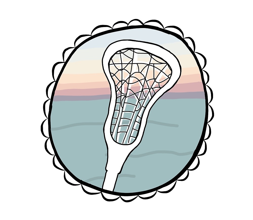 1000x871 Lacrosse Stick With Sunset