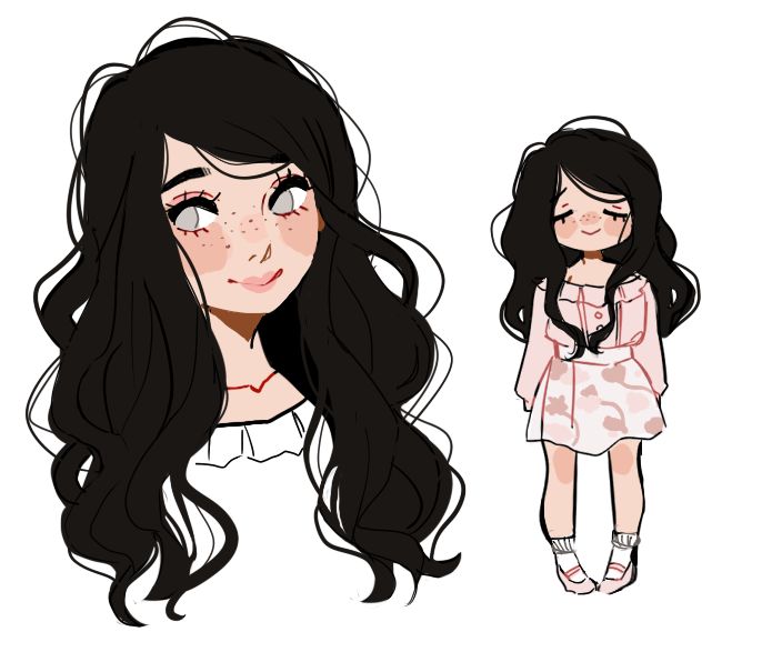 686x587 Cute Girl Drawings