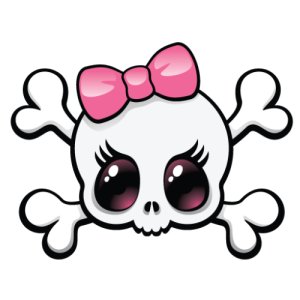 300x300 Huge Collection Of 'girly Skull Drawing' Download More Than