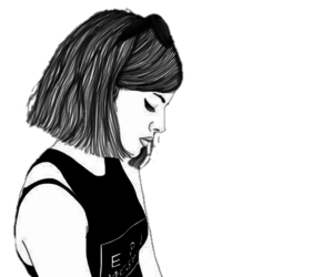 300x250 Sketchy Drawing Grunge Girl Transparent Png Clipart Free