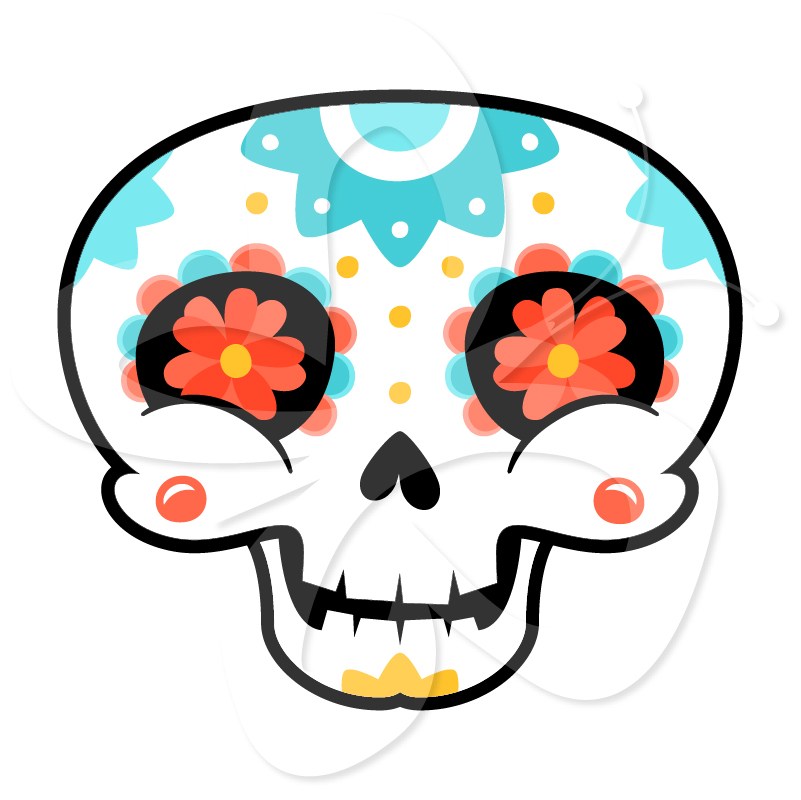 801x800 Easy Draw Girly Skulls
